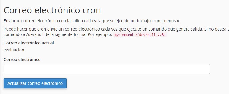 correo de verificacion cron